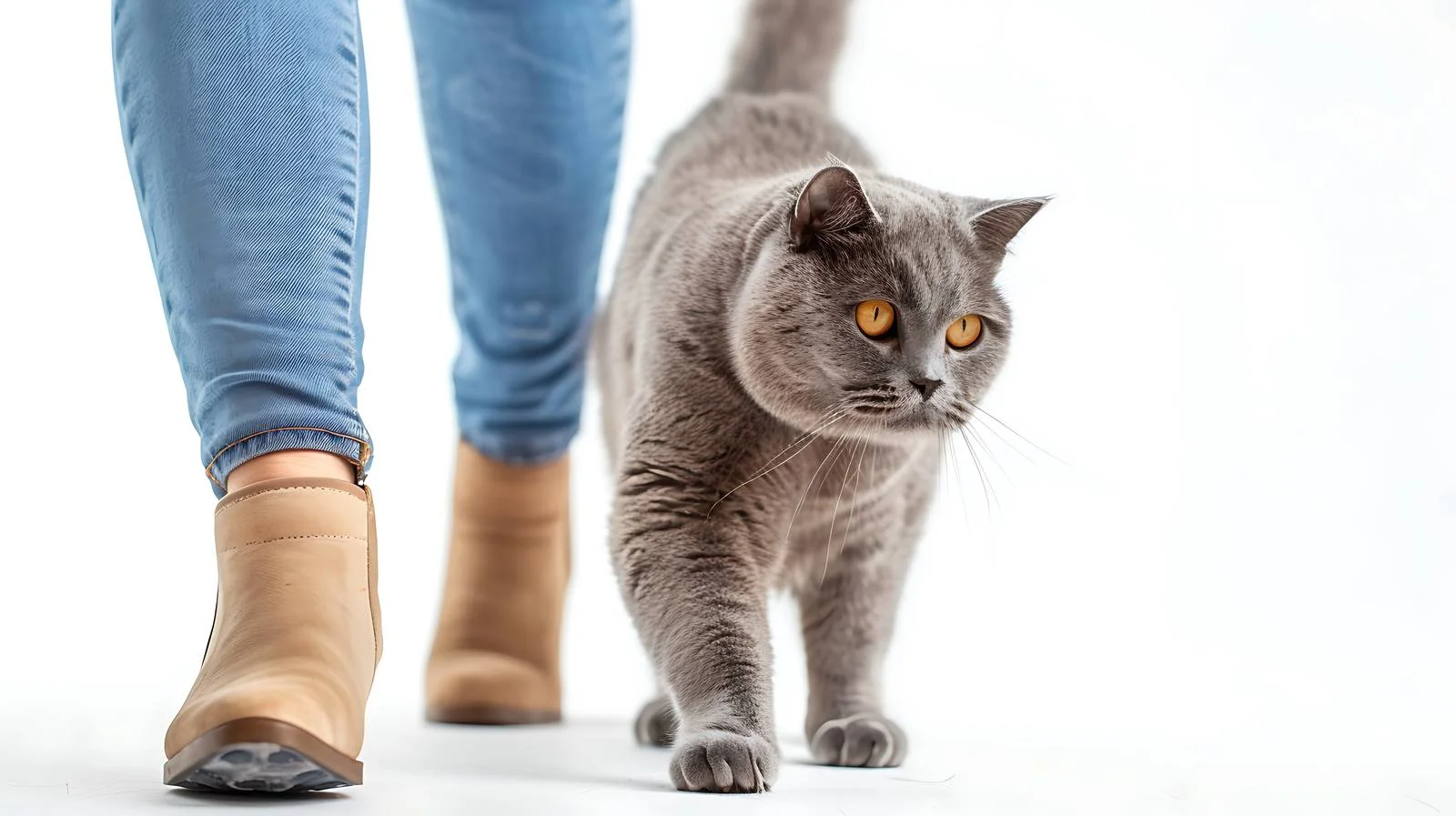 Girl with British Shorthair Cat at Home — free download from Dotvec