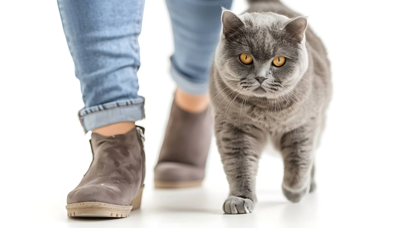 Girl with British Shorthair Cat at Home — free download from Dotvec