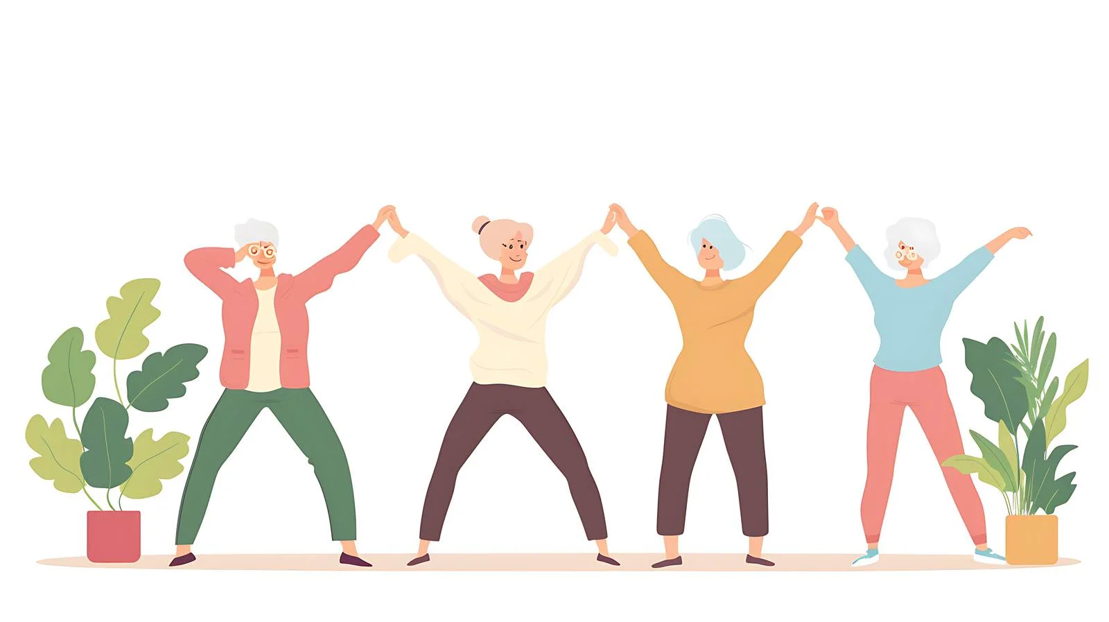 Multigenerational Women Engaging in Gentle Fitness Activity — free download from Dotvec