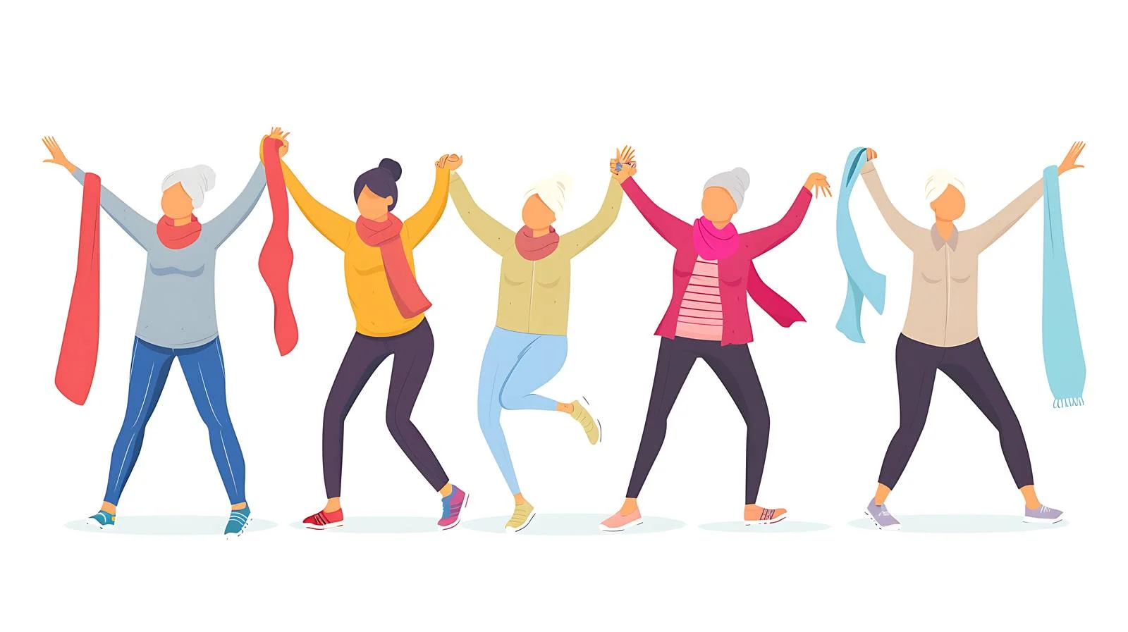 Active Sports Exercises for Young Girls and Senior Women — free download from Dotvec