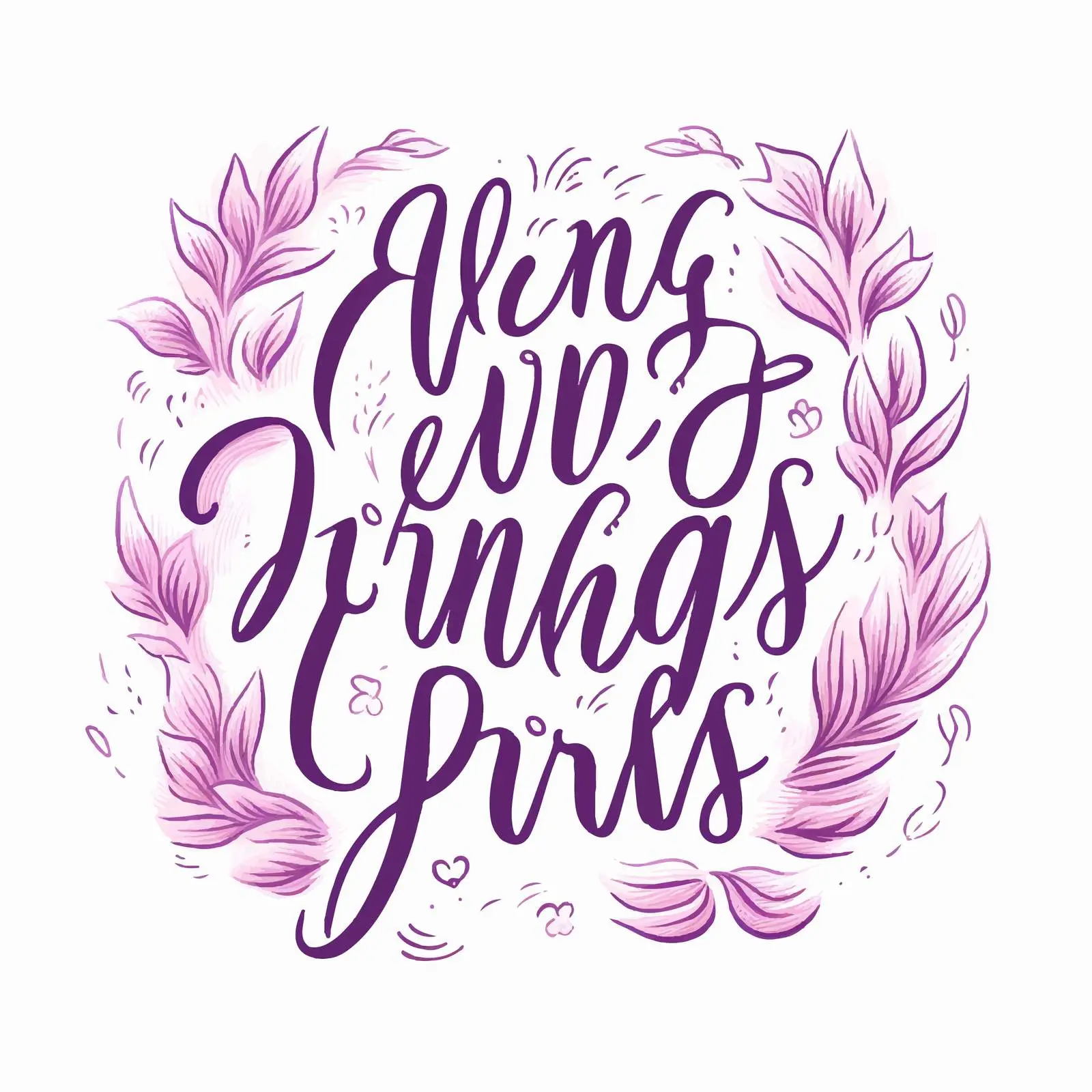 Girls Can Do Anything Handwritten Vector Art — free download from Dotvec