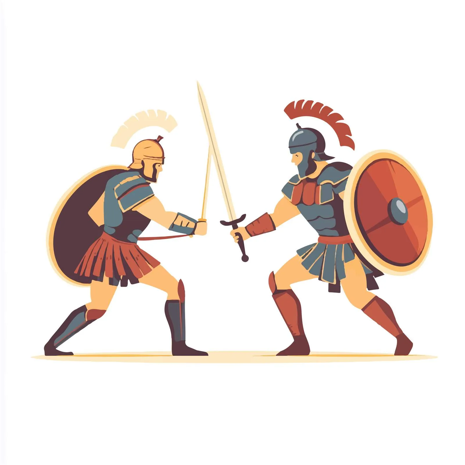 Ancient Roman Gladiators Battle Vectors – free gladiators image from Dotvec