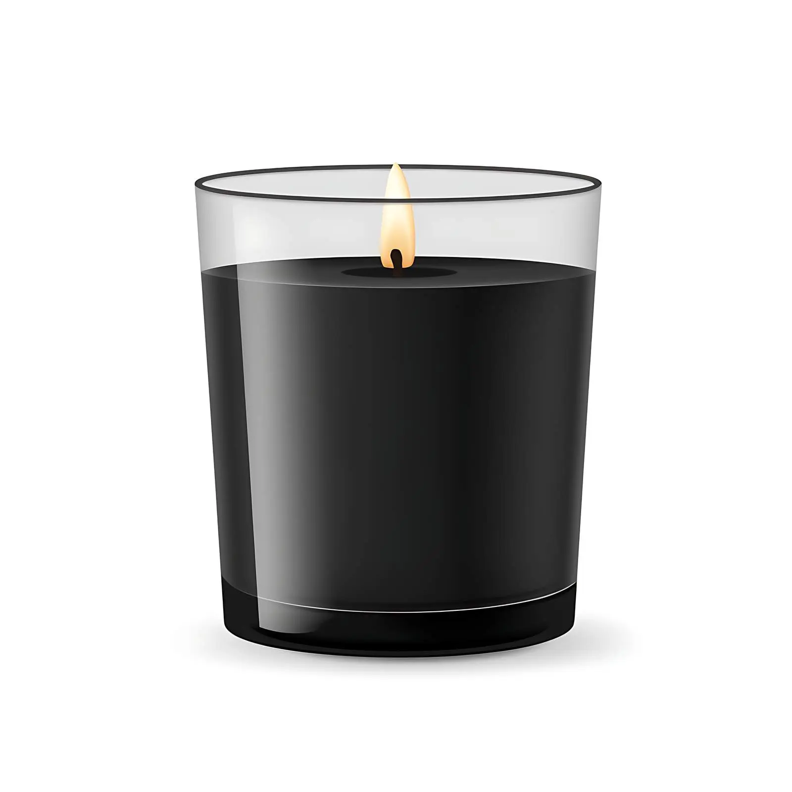Classic Black Wax Candle Mockup Photo — free download from Dotvec