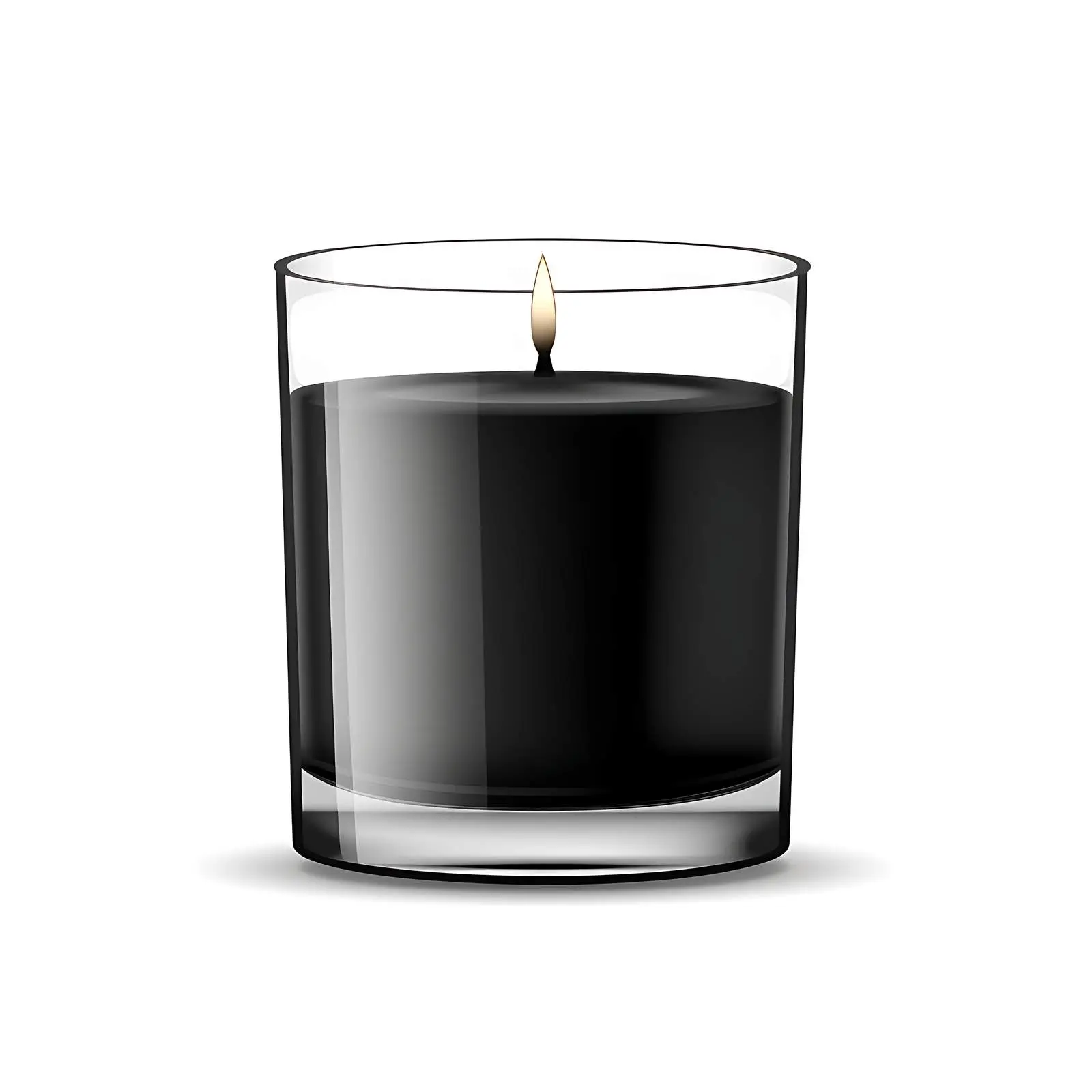 Classic Black Wax Candle Mockup Photo — free download from Dotvec