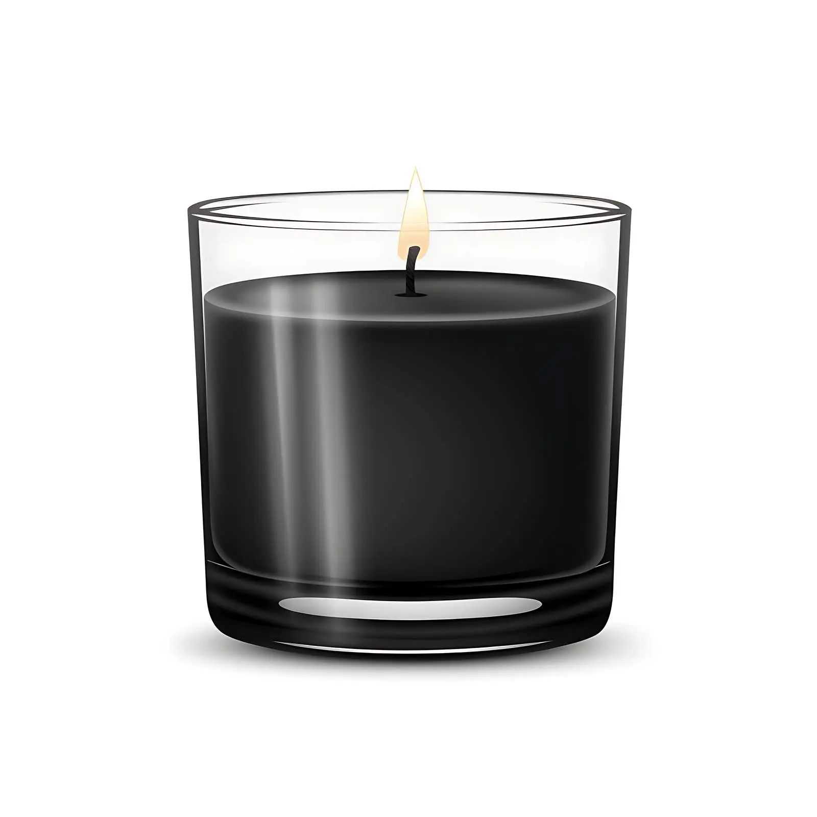 Classic Black Wax Candle Mockup — free download from Dotvec