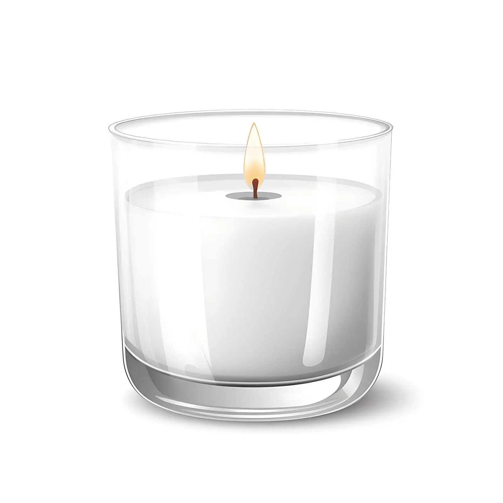 Classic White Wax Candle Mockup — free download from Dotvec