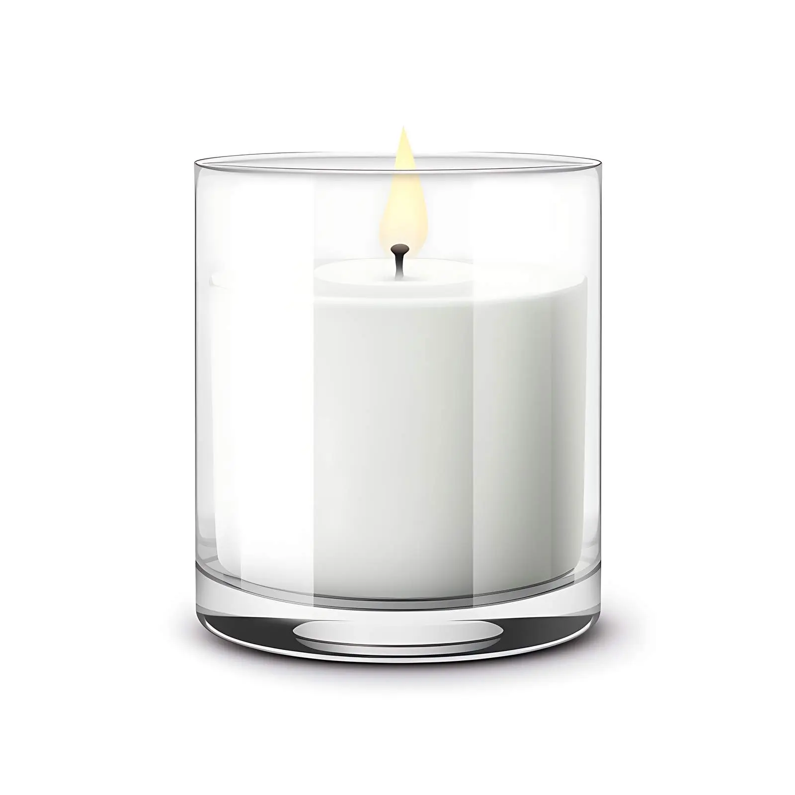 Classic White Wax Candle Mockup — free download from Dotvec