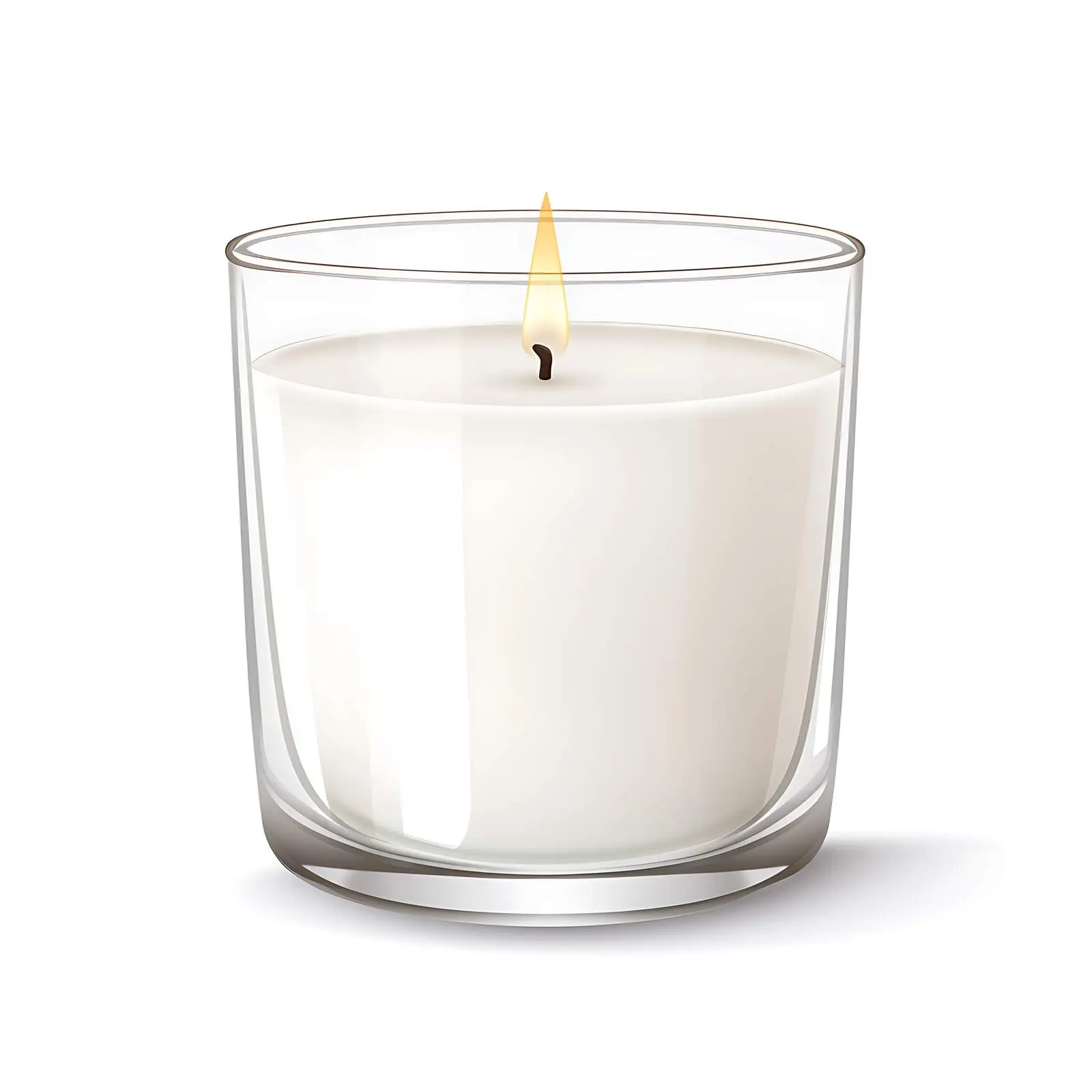 Classic White Wax Candle Mock Up — free download from Dotvec