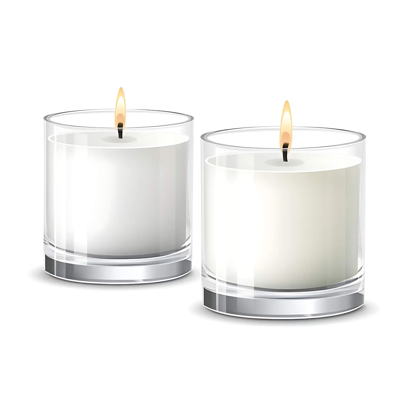 Classic White Wax Candles Mockup Design — free download from Dotvec