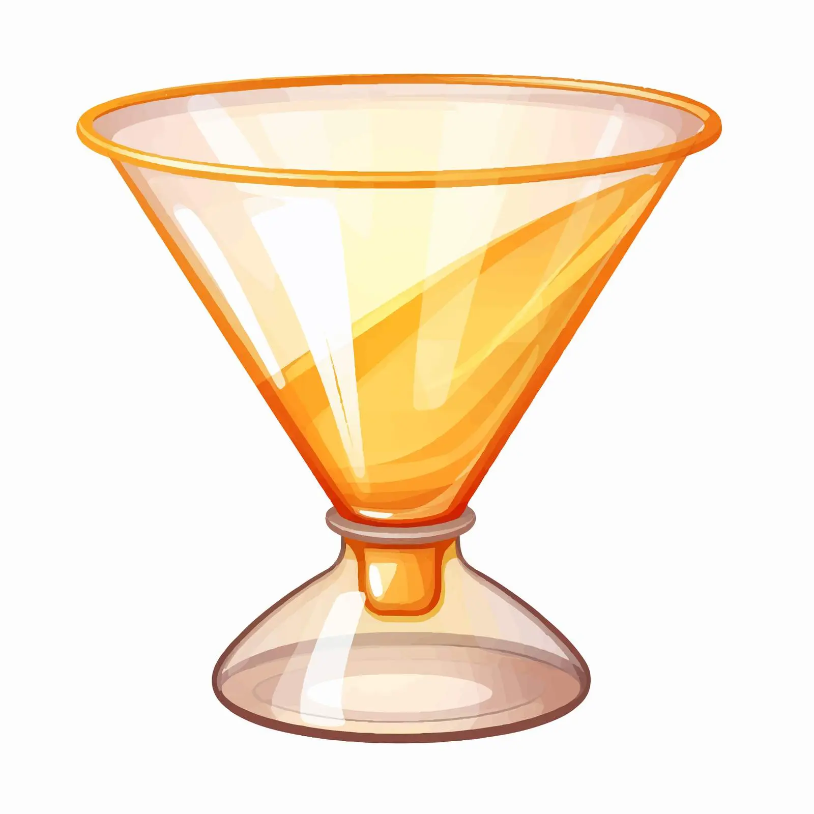Cartoon Glass Funnel Vector Illustration — free download from Dotvec