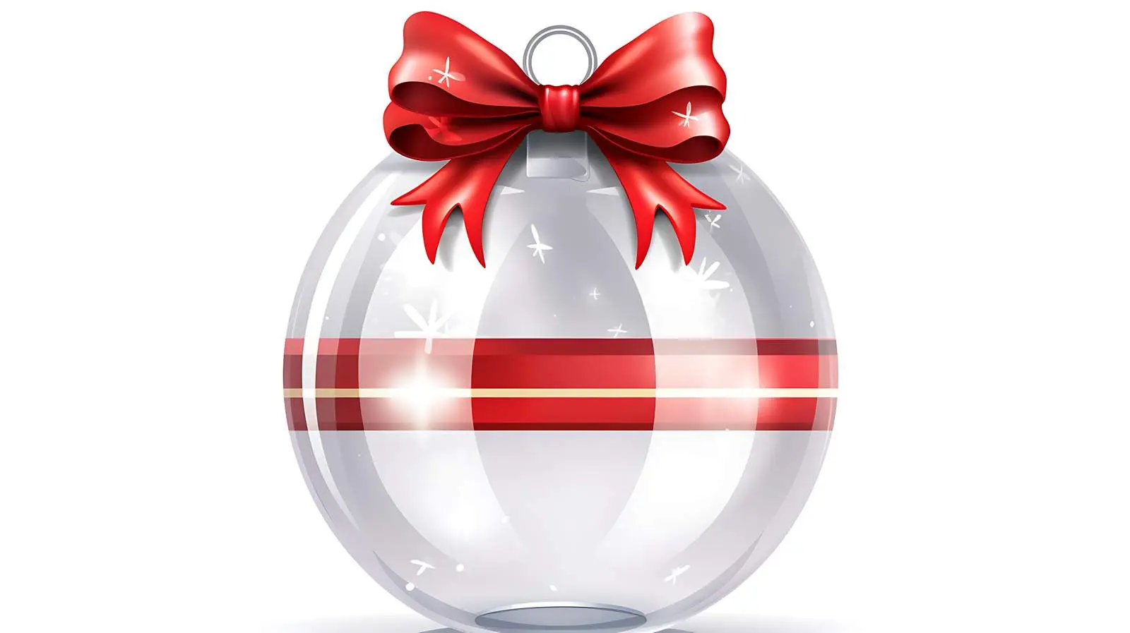 Festive Christmas Glass Globe Decoration — free download from Dotvec