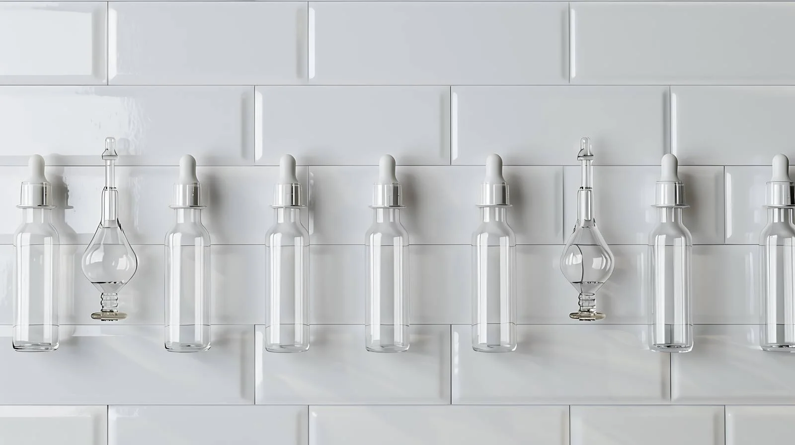 Medical Ampules on White Background — free download from Dotvec