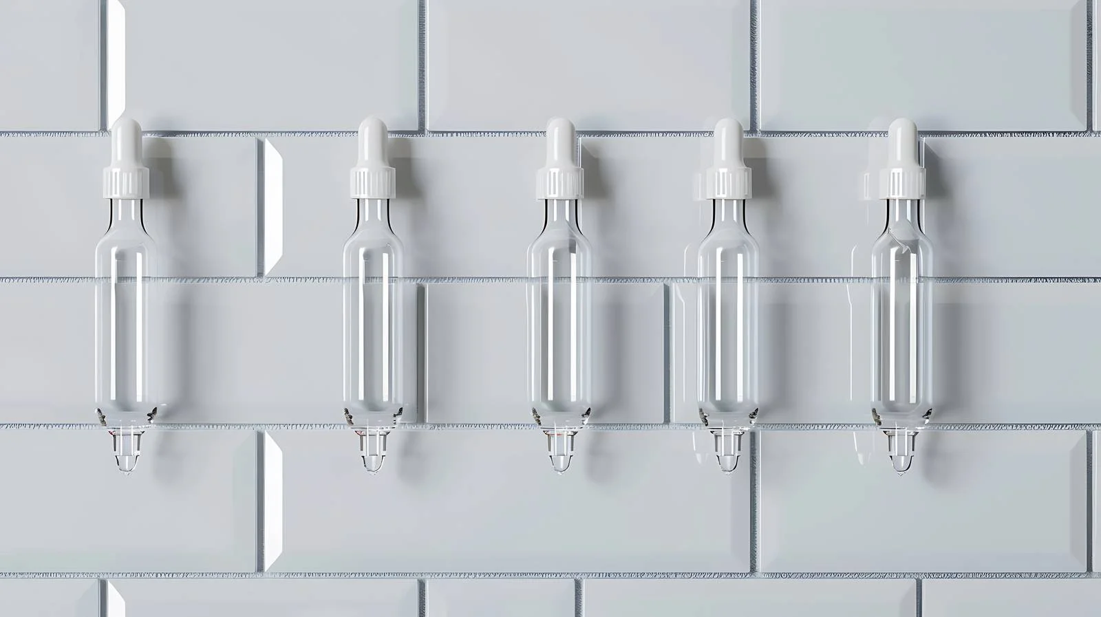 Medical Ampules on White Background — free download from Dotvec