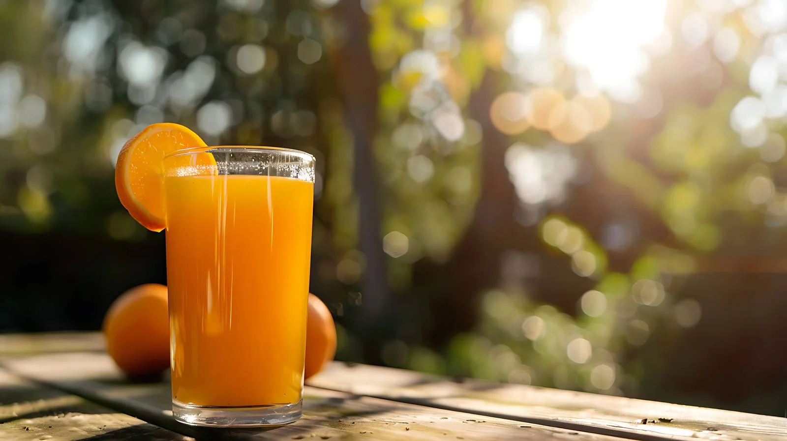 Refreshing Orange Juice Outdoors — free download from Dotvec
