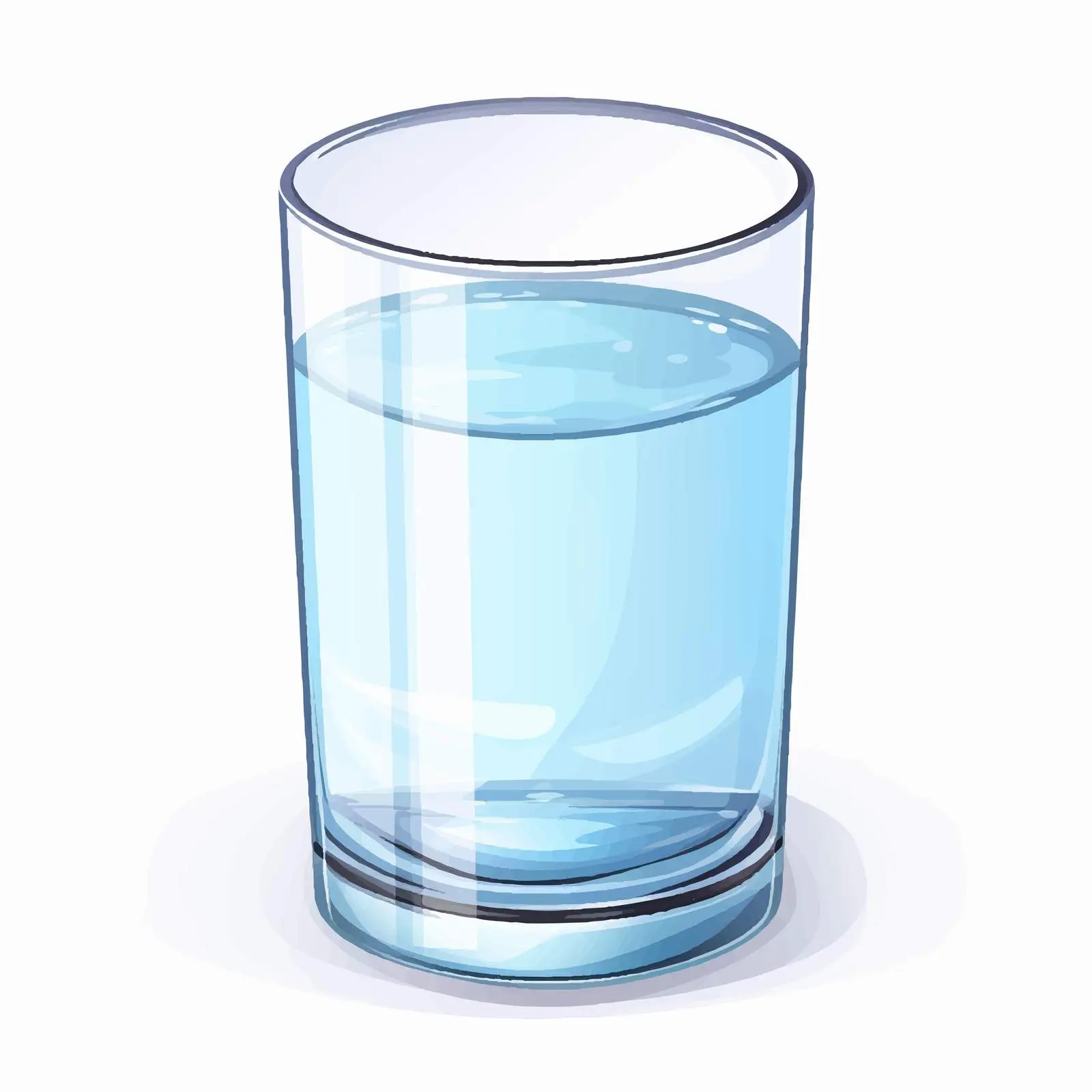 Glass Vector Illustration on White Background — free download from Dotvec