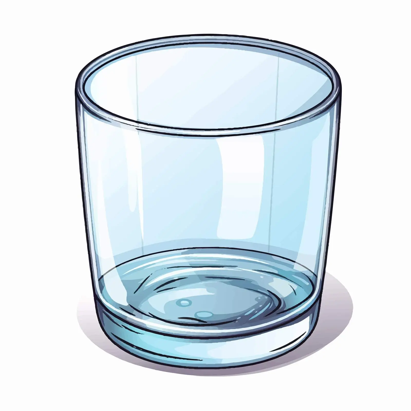 Glass Vector Illustration on White Background — free download from Dotvec