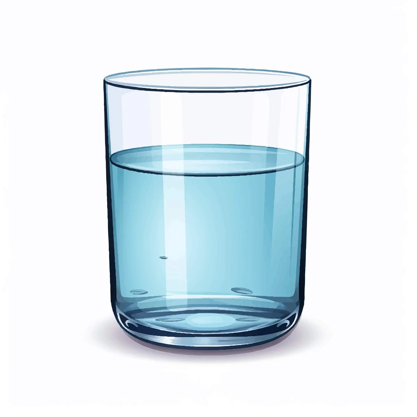 Glass Vector Illustration on White Background – free visual education image from Dotvec