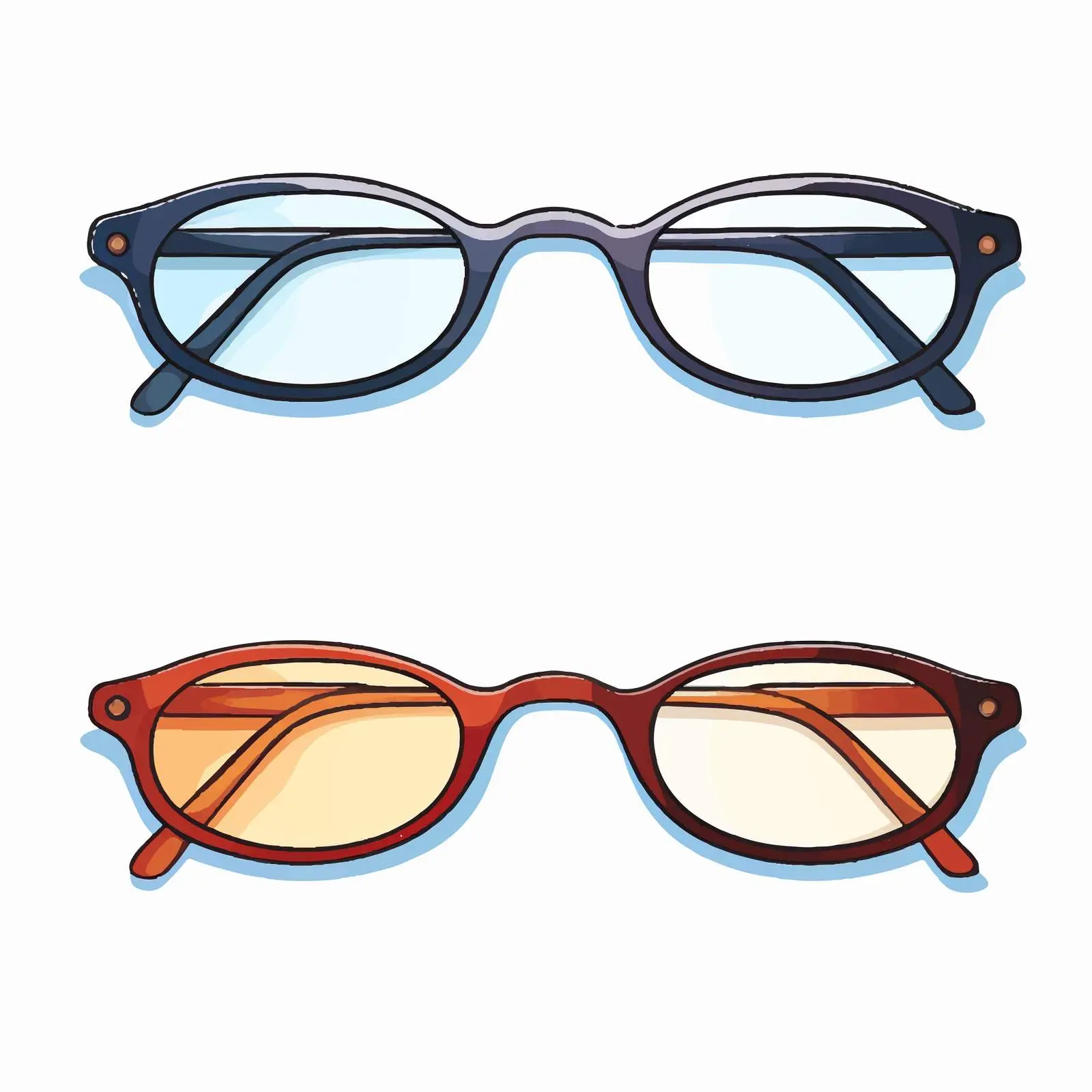 Cartoon Vector Illustration of Glasses — free download from Dotvec