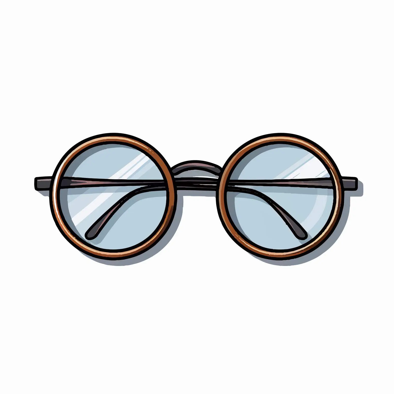 Cartoon Vector Illustration of Glasses — free download from Dotvec