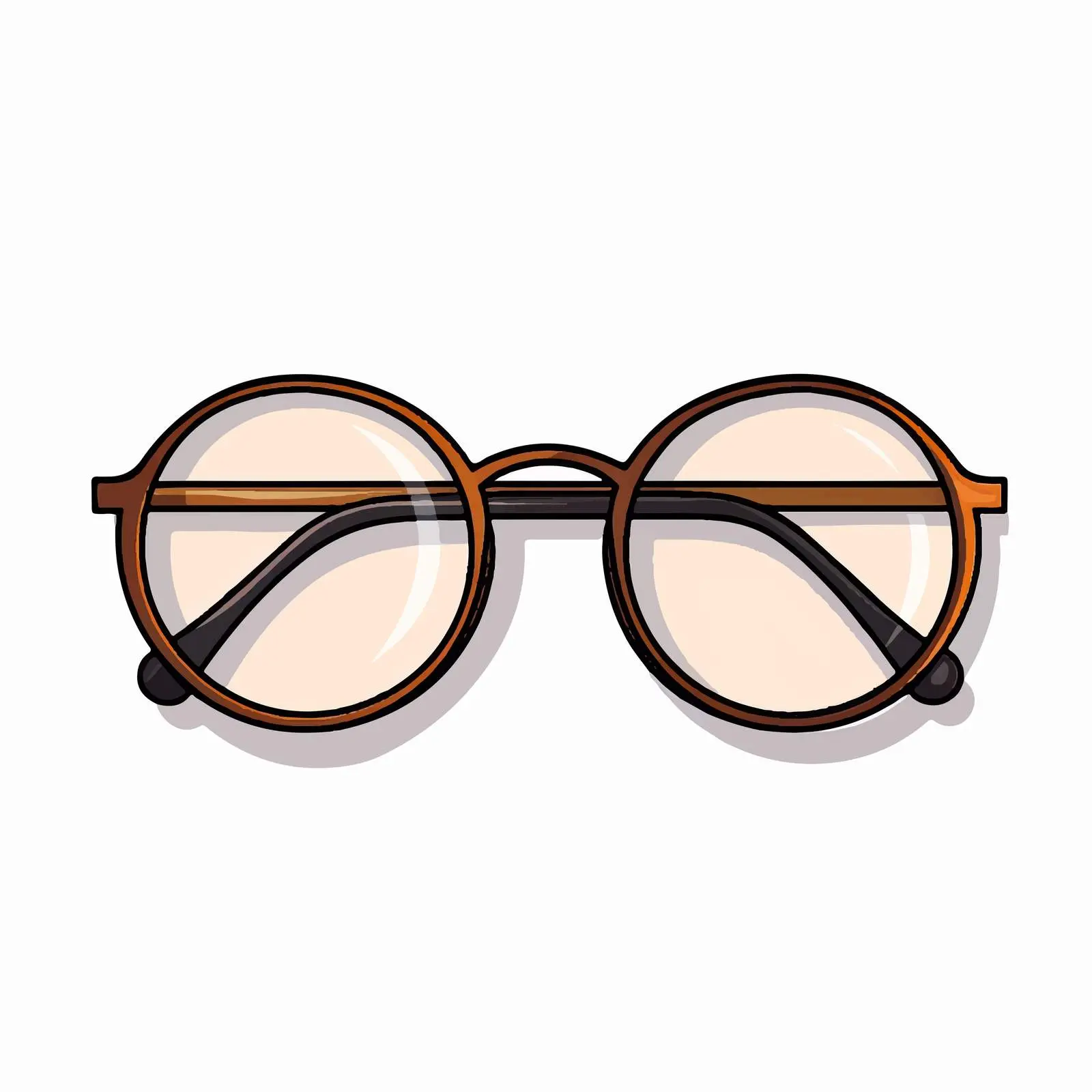 Vector Illustration of Glasses on White Background — free download from Dotvec