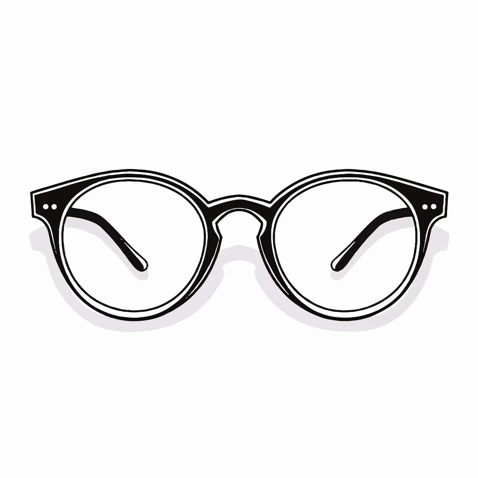 Outline Vector Illustration of Glasses — free download from Dotvec