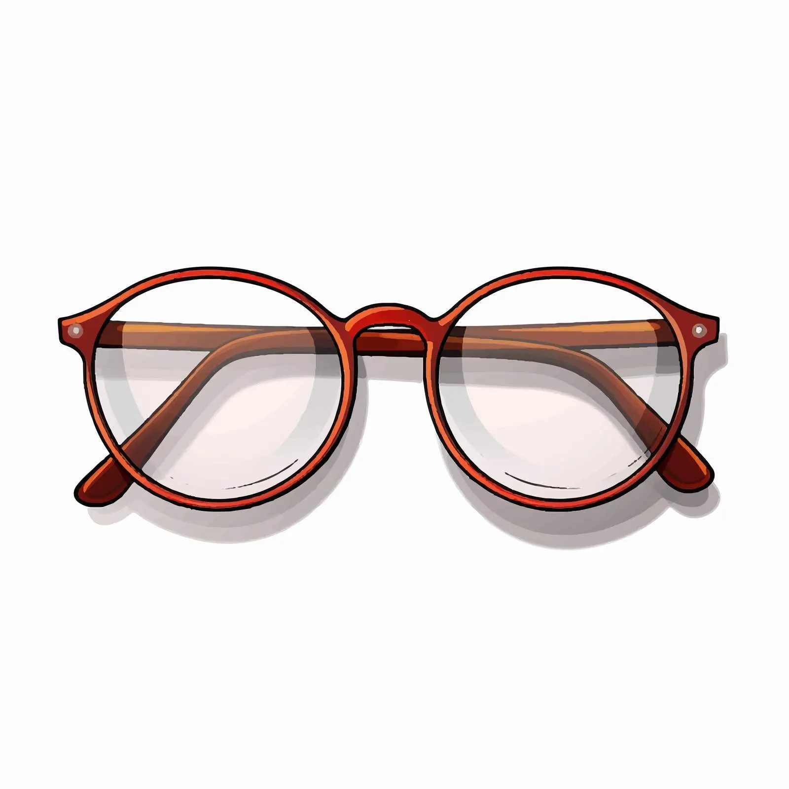 Stylish Glasses Vector Illustration on White Background – free optical image from Dotvec