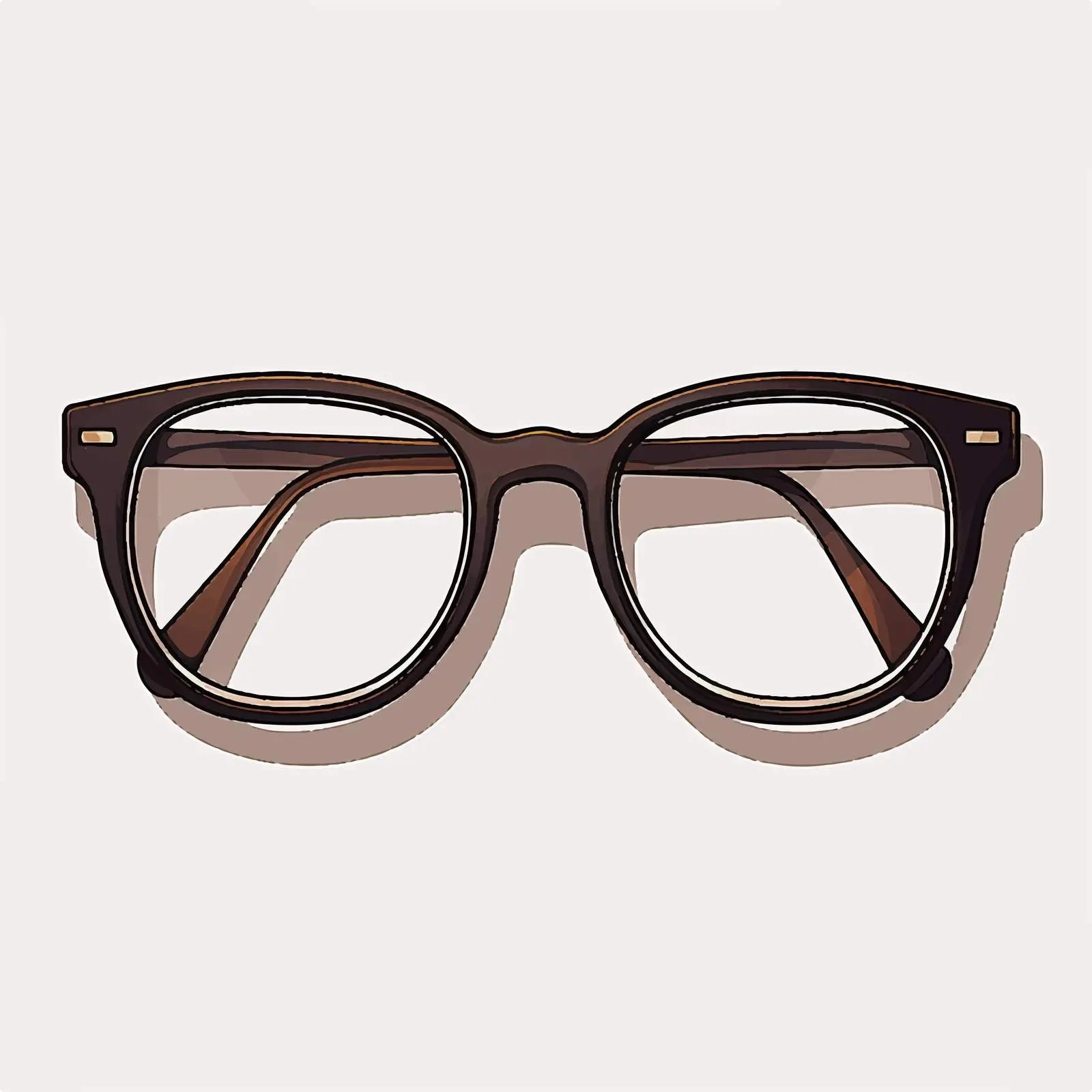 Stylish Glasses Vector Illustration on White Background – free optical image from Dotvec
