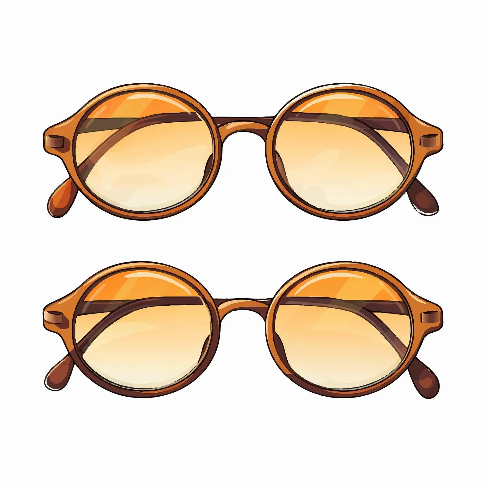 Vector Illustration of Glasses on White Background – free optical image from Dotvec