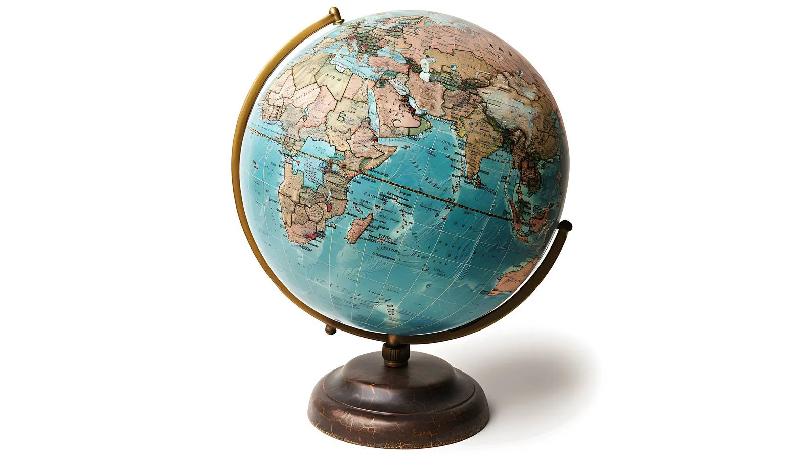 Global Route Map on Table — free download from Dotvec