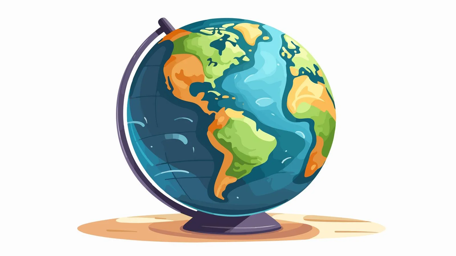 Cartoon Globe Illustration — free download from Dotvec