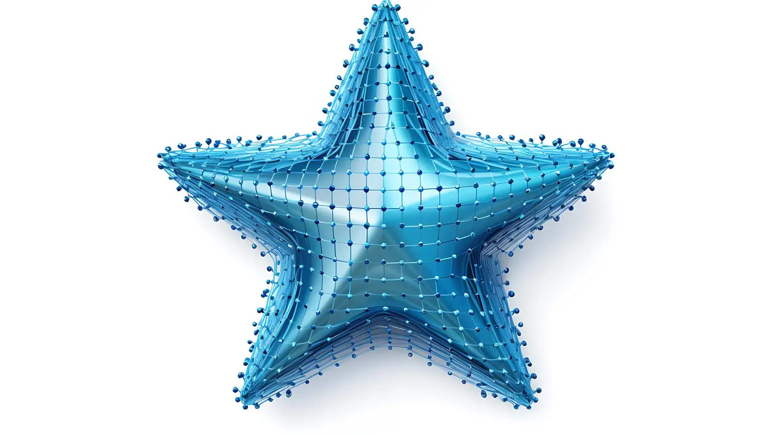 Glossy Mesh Star Icon with Lightspot Effect — free download from Dotvec