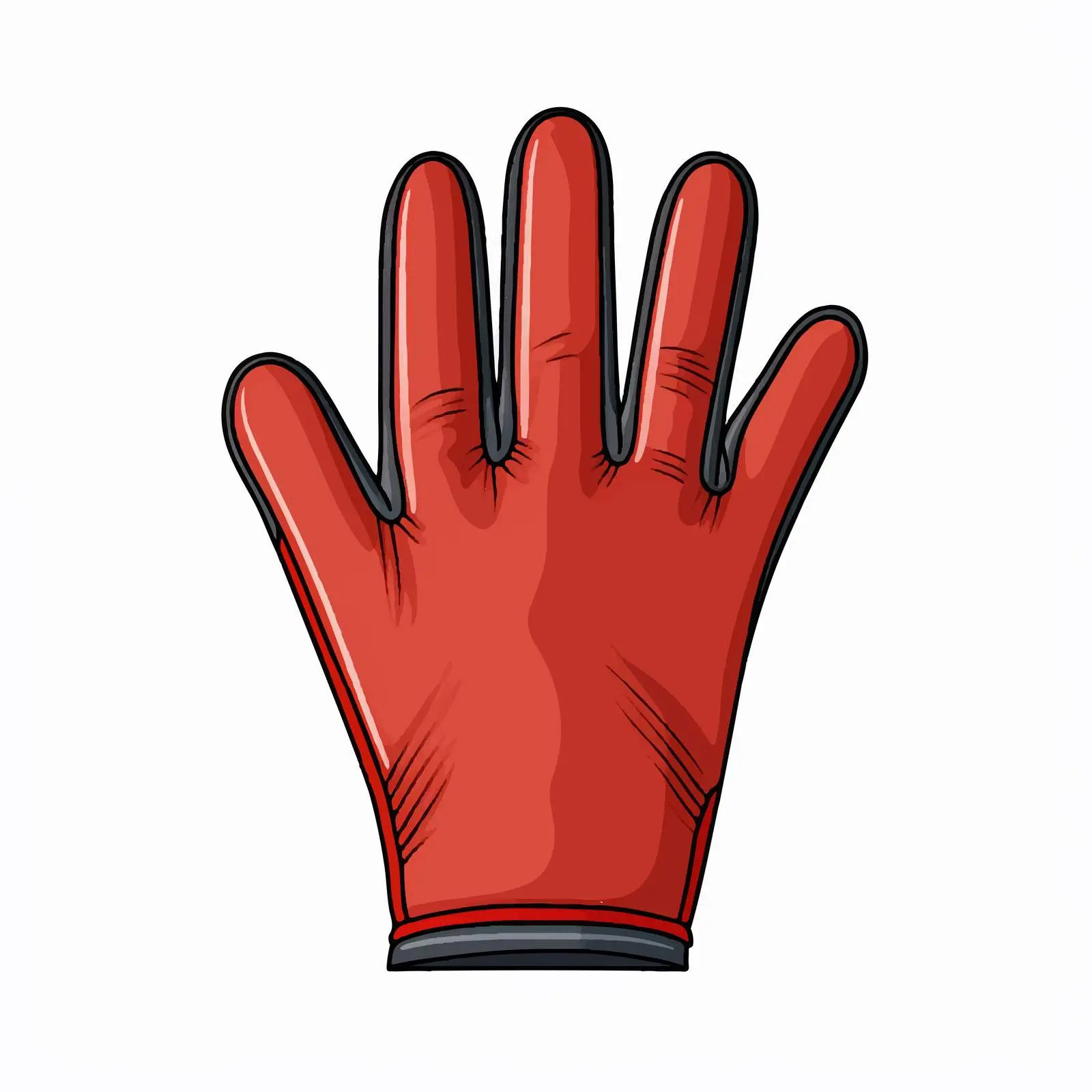 Top View Glove Vector Illustration on White Background — free download from Dotvec