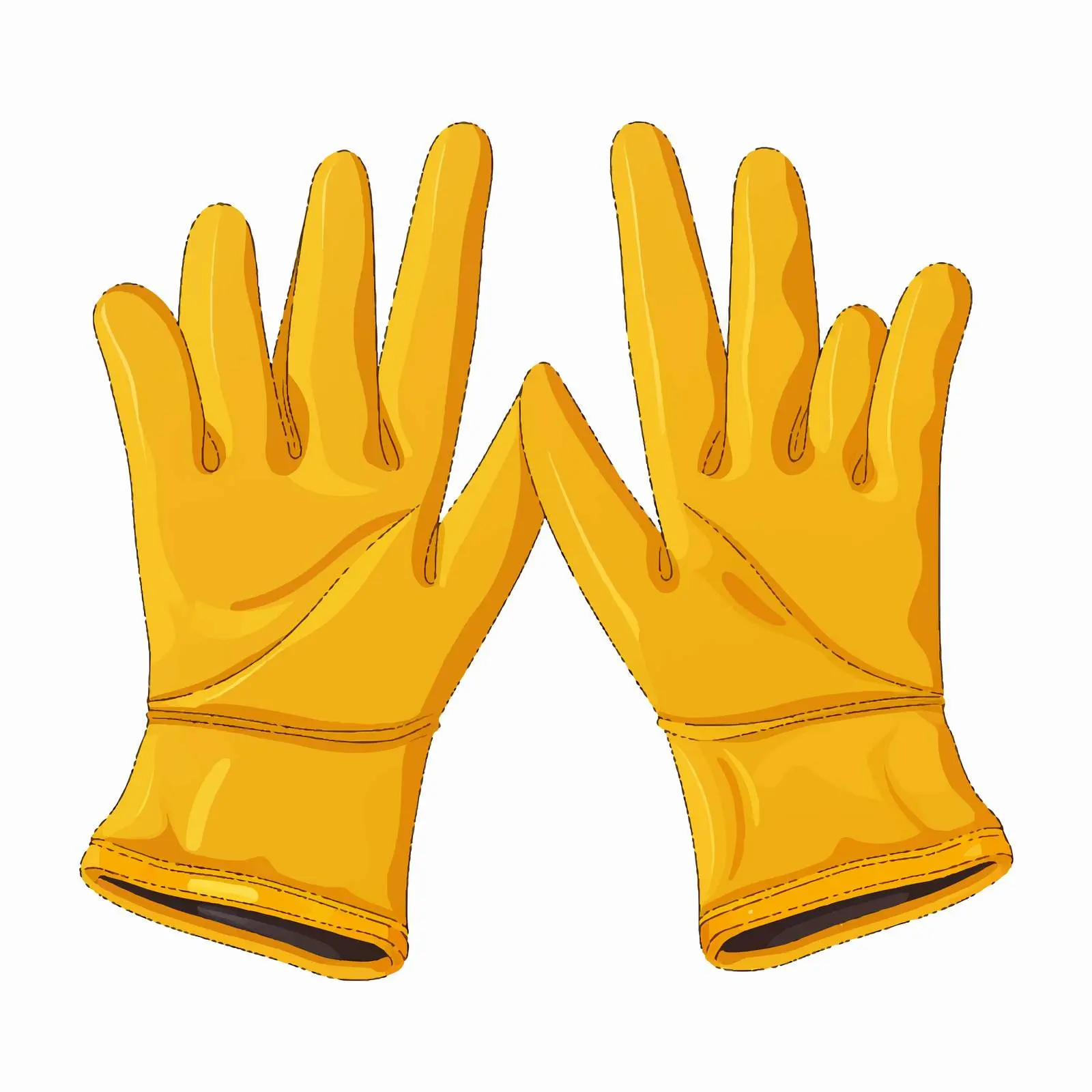 Stylish Gloves Vector Illustration on White Background – free protective gear image from Dotvec