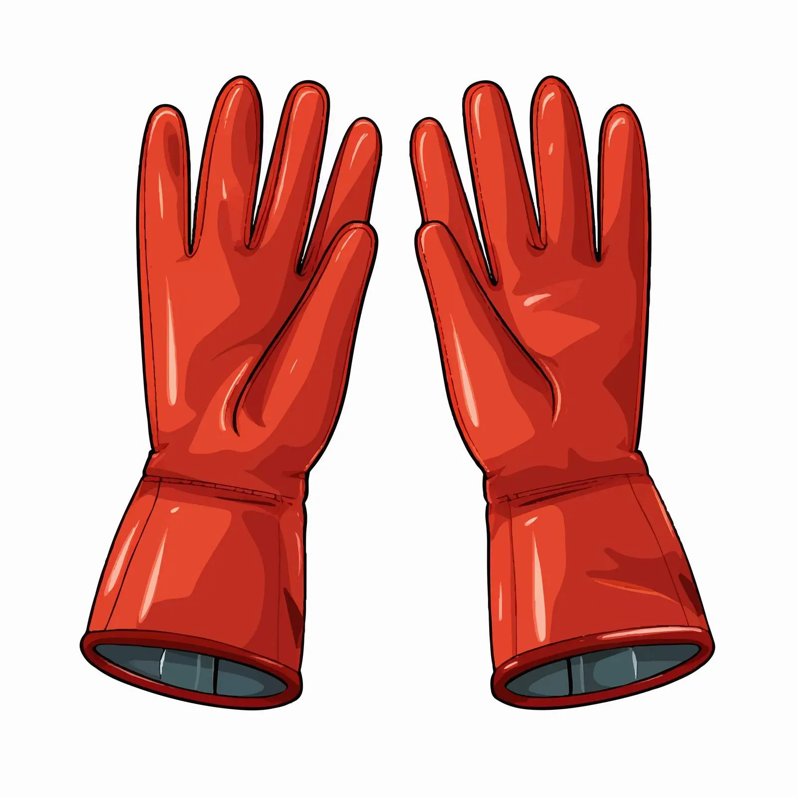Vector Illustration of Gloves on White Background – free wearable art image from Dotvec