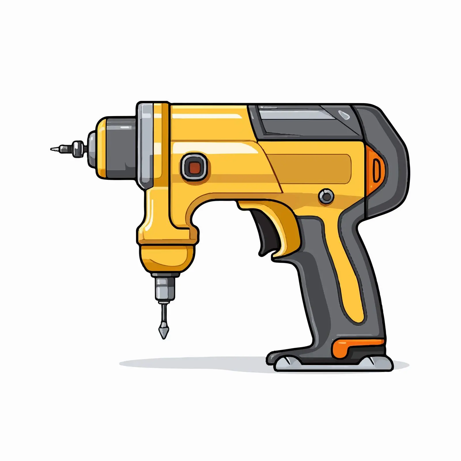 Cartoon Glue Gun Vector Line Illustration — free download from Dotvec
