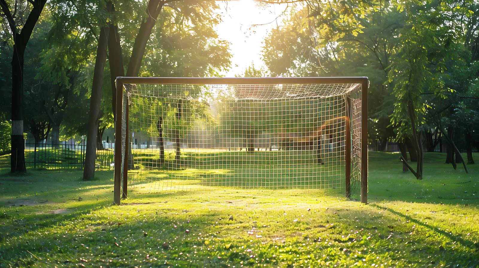 Soccer Game Park Sunlight Isolated — free download from Dotvec