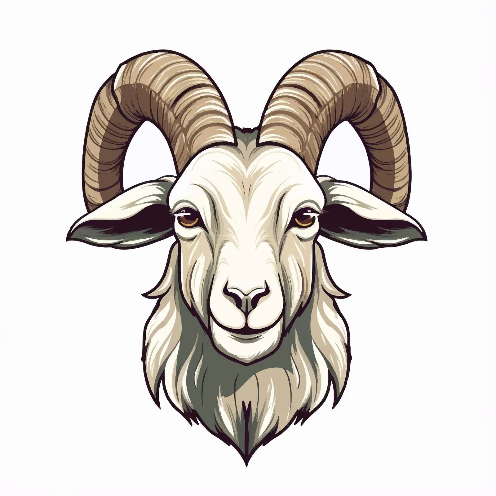 Isolated Goat Line Vector Illustration — free download from Dotvec