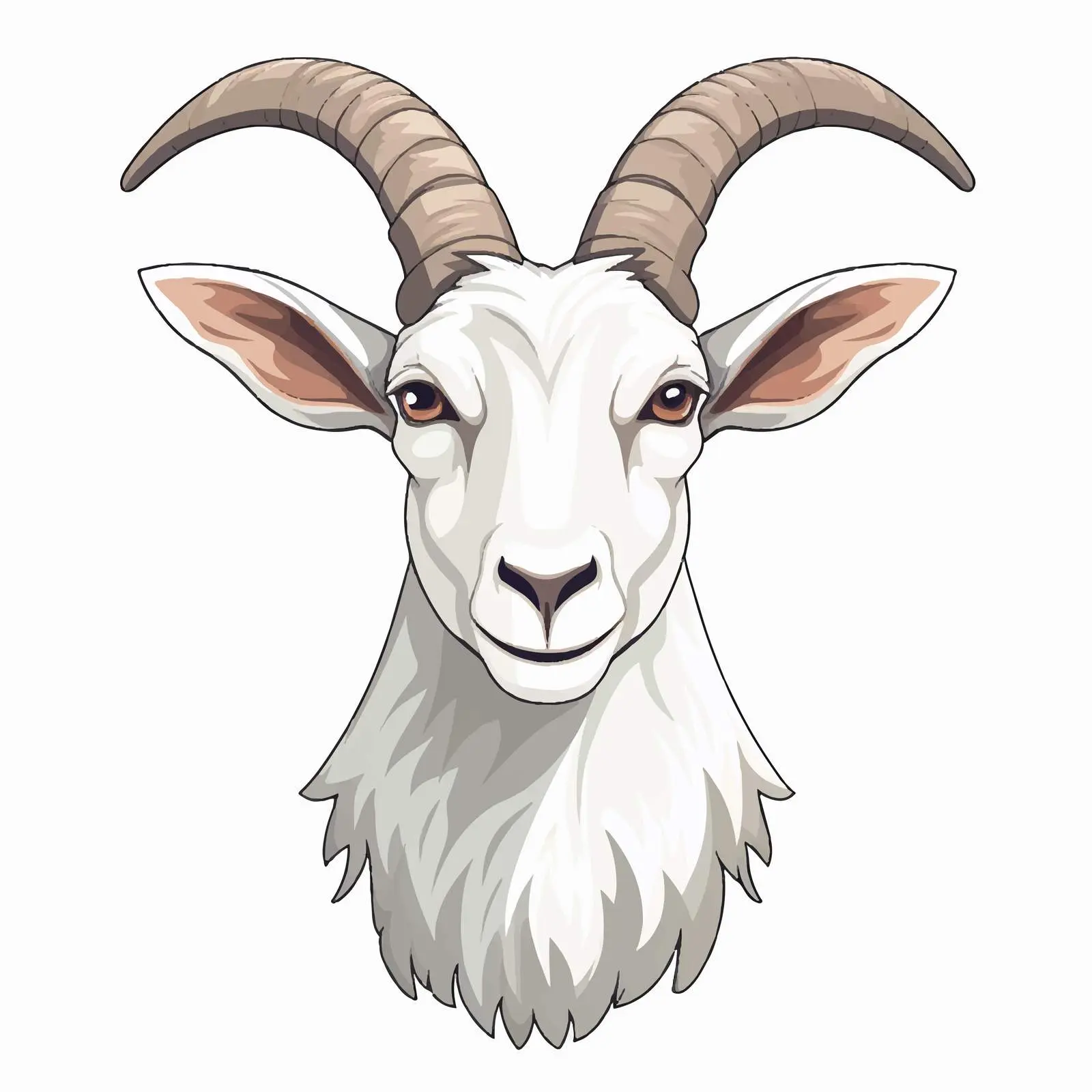 Goat Vector Illustration Isolated on White Background — free download from Dotvec