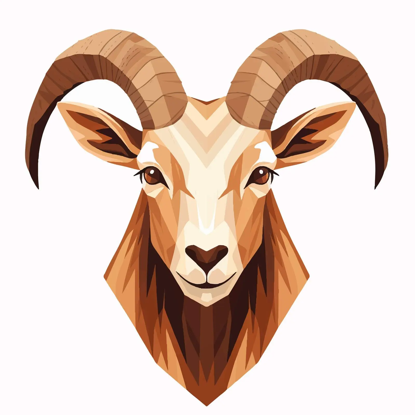 Top View Goat Vector Illustration on White Background — free download from Dotvec