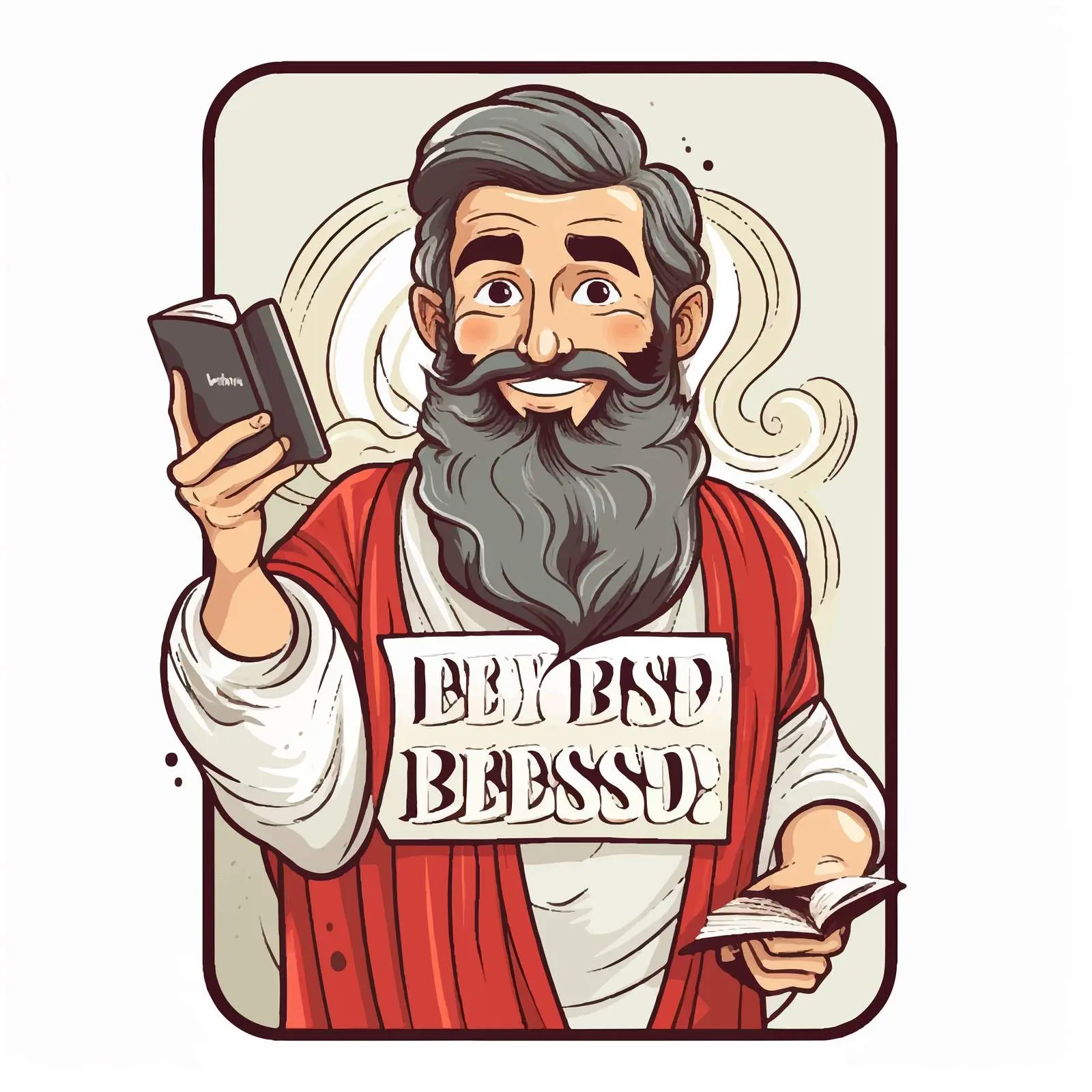 God Bless You Post Card with Bible Quote — free download from Dotvec