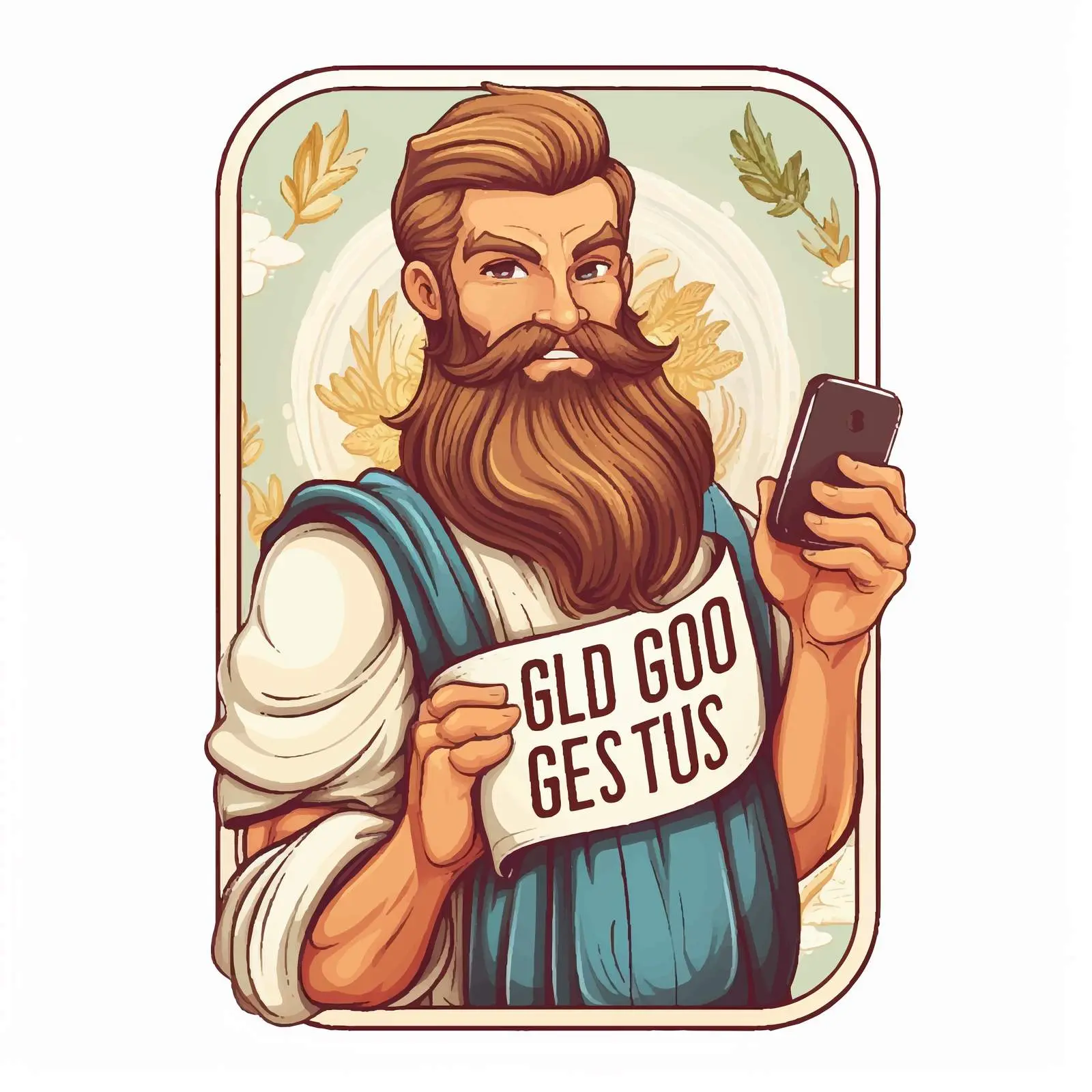 God Bless You Postcard with Bible Quote – free religious vector image from Dotvec