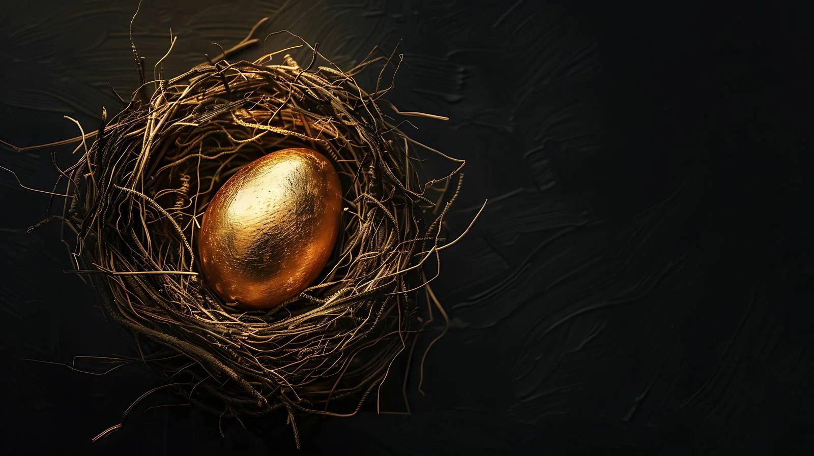 Easter Egg Nest Black Background — free download from Dotvec