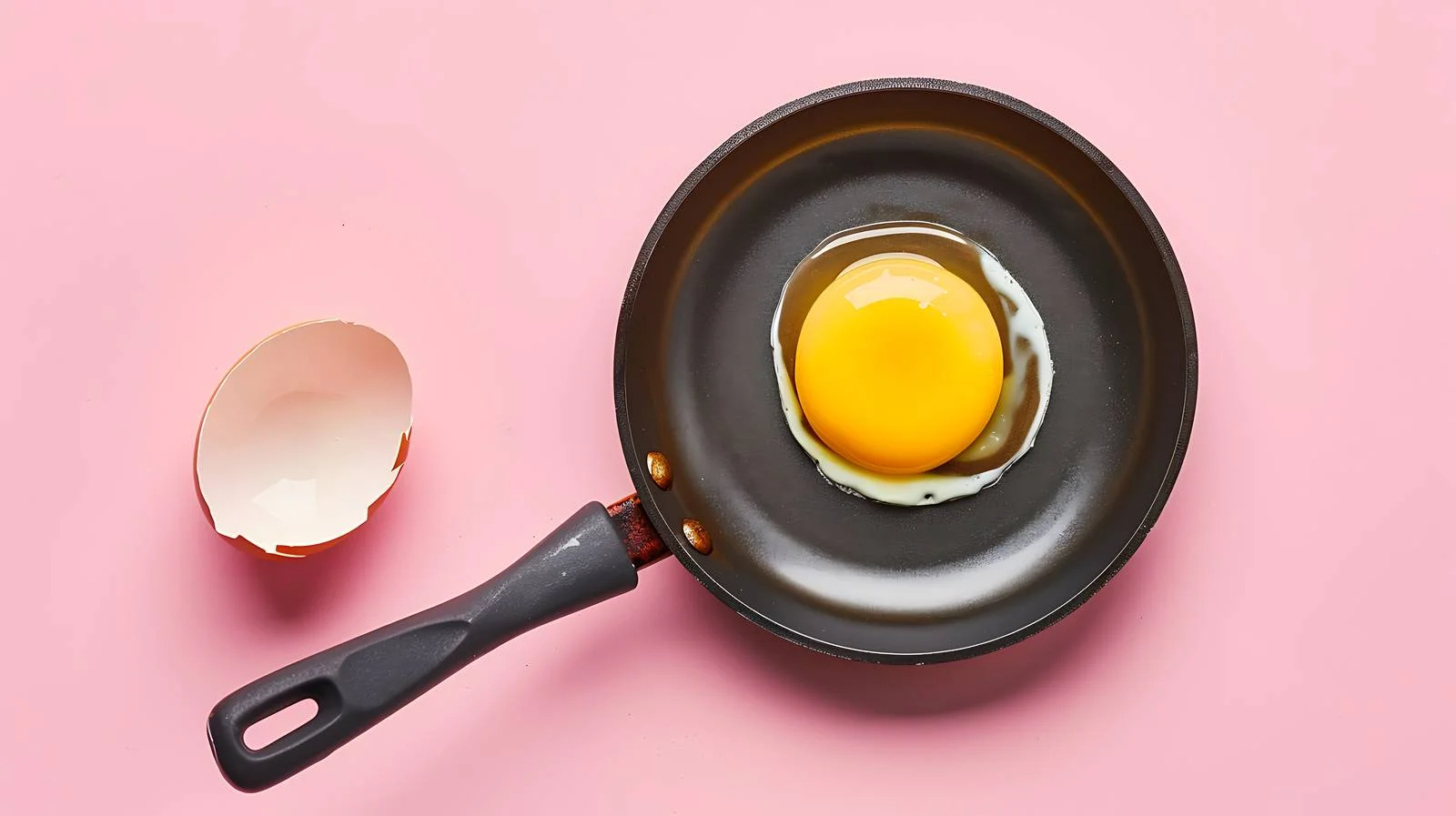Elegant Gold Egg in Frying Pan — free download from Dotvec