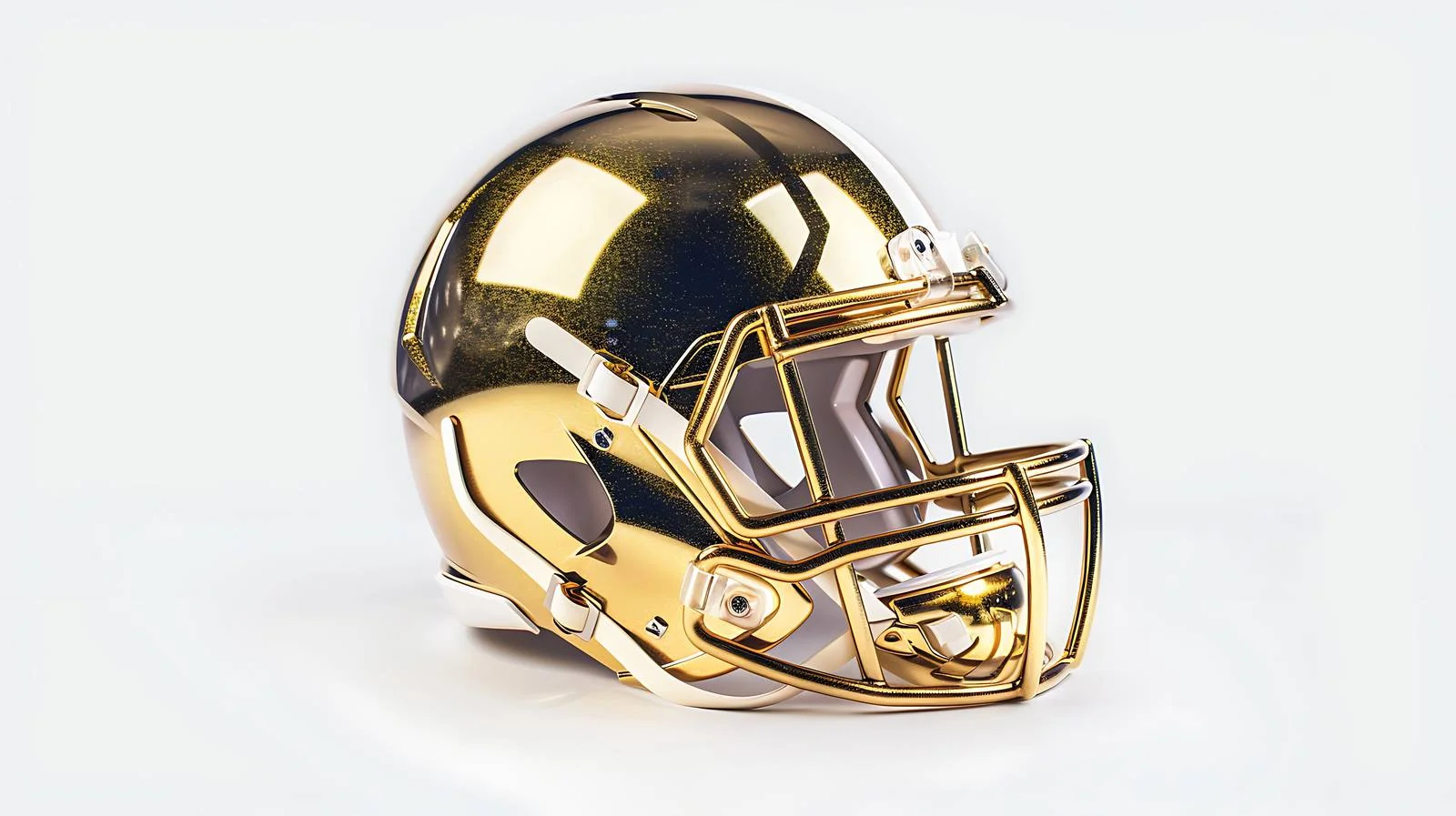 Golden Football Helmet White Background Heroic — free download from Dotvec