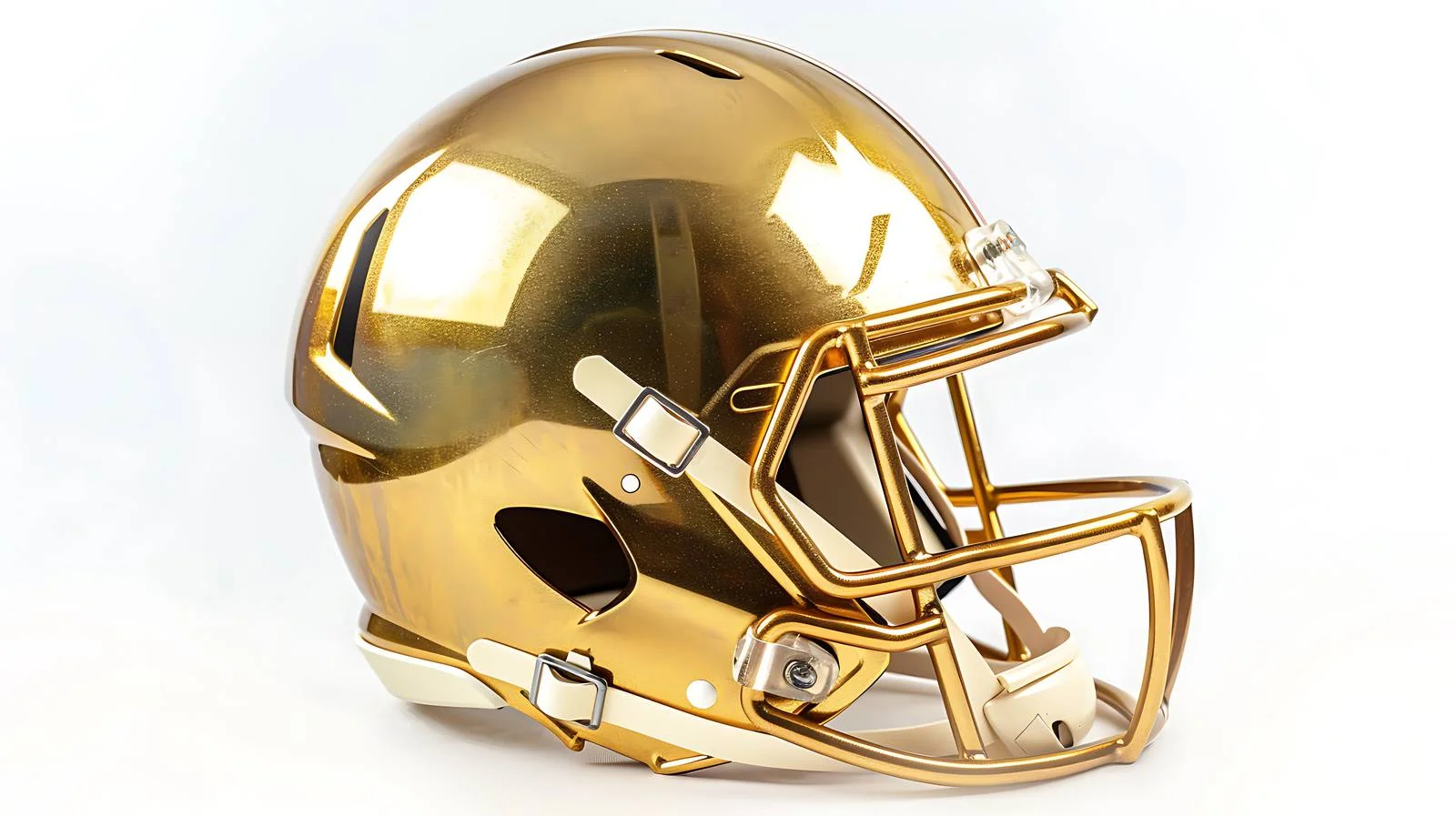 Golden Football Helmet on White Background — free download from Dotvec