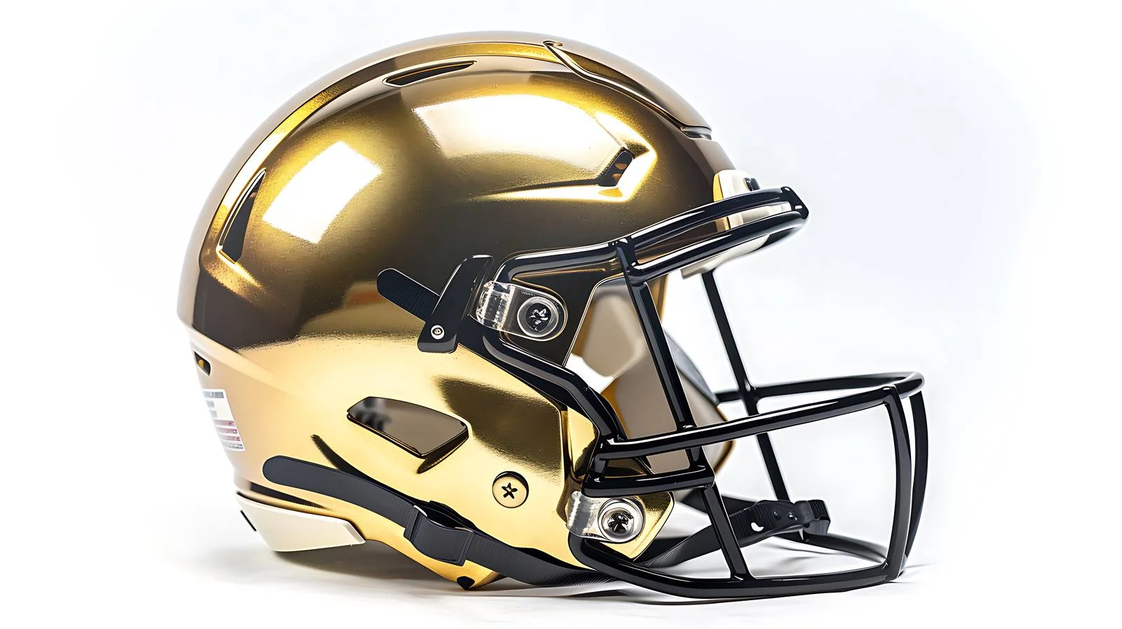 Golden Football Helmet on White Background — free download from Dotvec