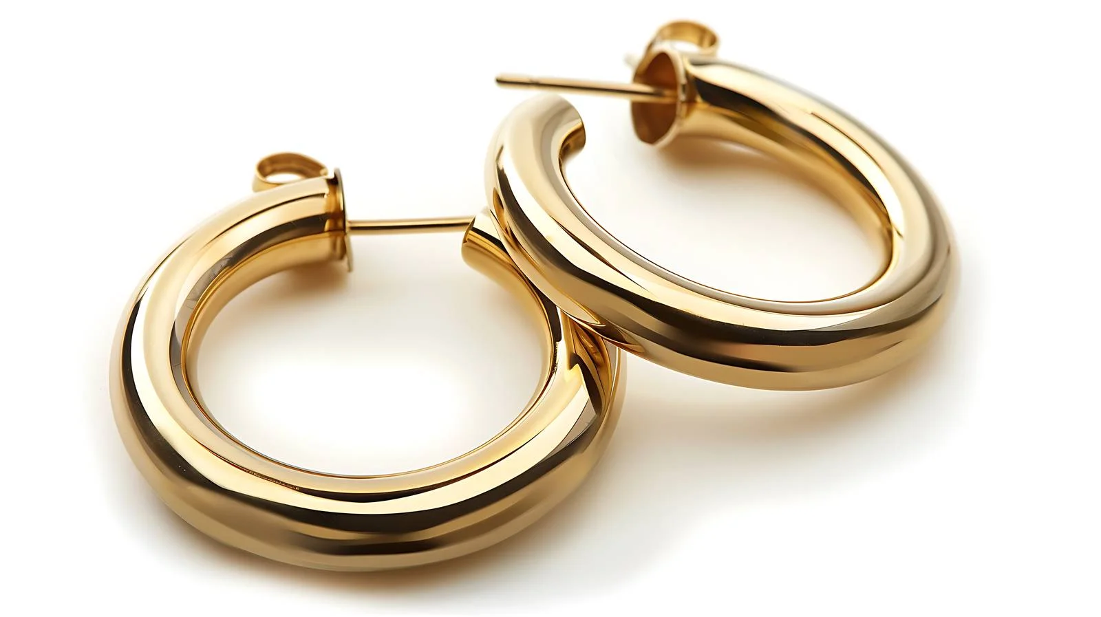Elegant Gold Hoop Earrings — free download from Dotvec