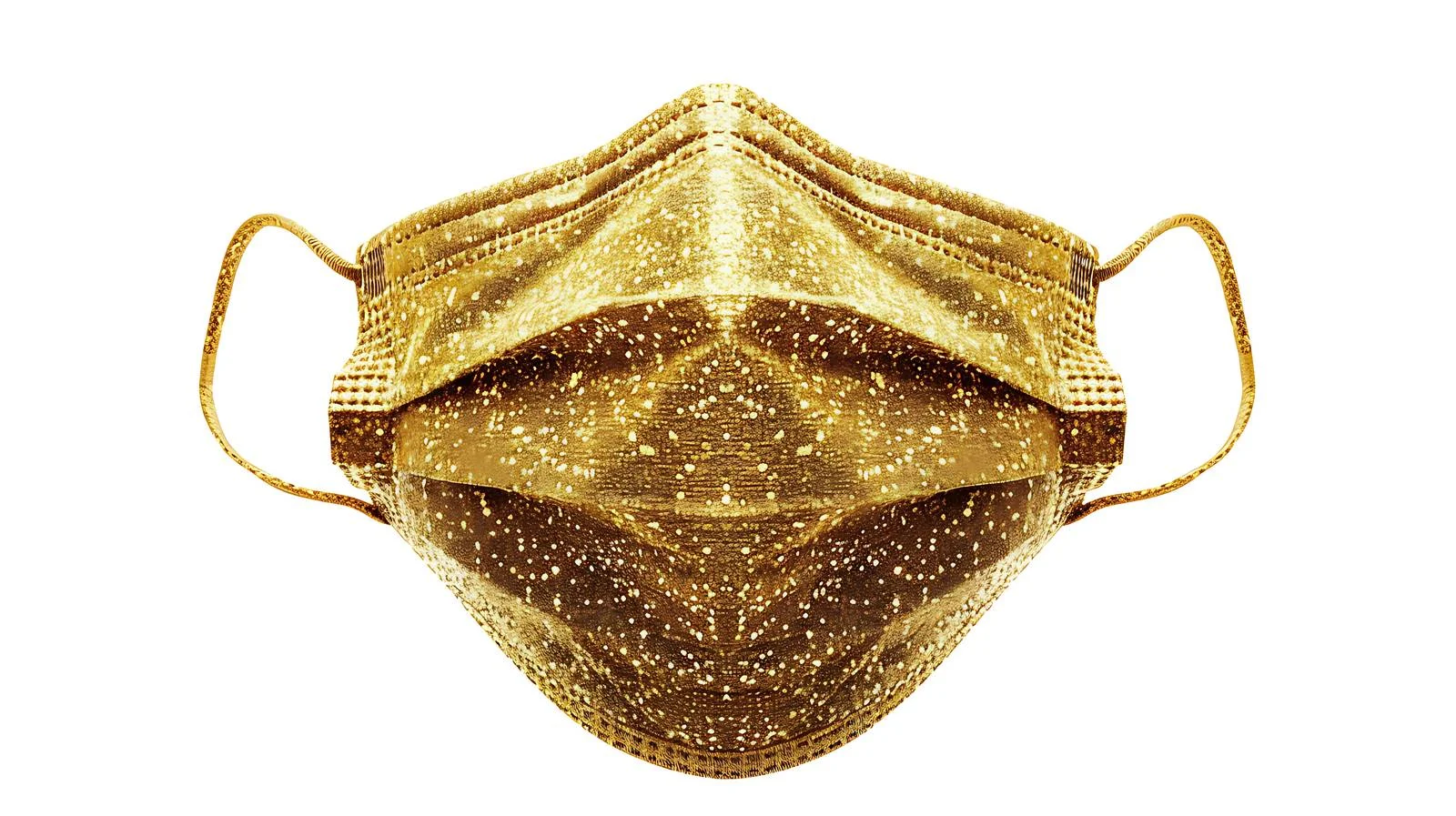 Luxury Gold Glitter Medical Face Mask — free download from Dotvec