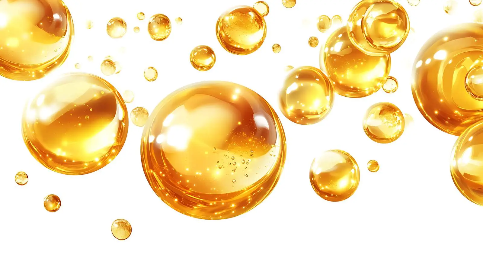 Luxurious Gold Oil Bubbles Cosmetic Pill — free download from Dotvec
