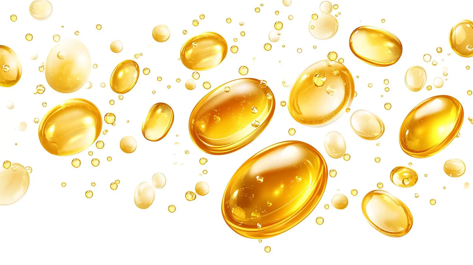 Cosmetic Gold Oil Bubbles Pill – free elixir image from Dotvec